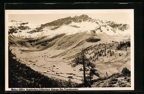 AK Malbun, Augstenberg mit Blick ins Tal