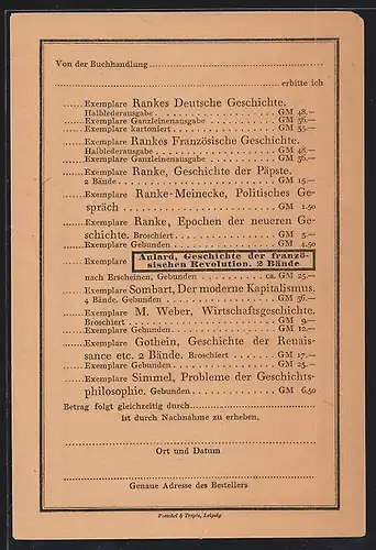 AK Rankes Deutsche Geschicht, Rankes Französische Geschichte, Ranke-Meinecke Politisches Gespräch, Bibliothek