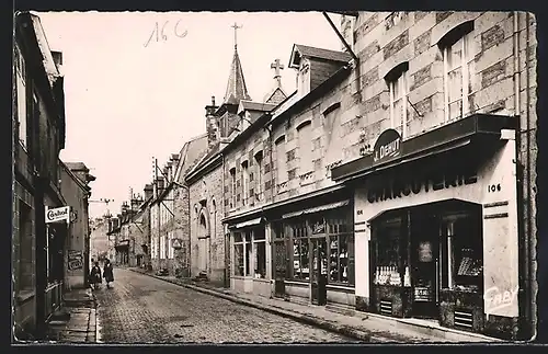 AK Tinchebray, Grande Rue et la Miséricorde