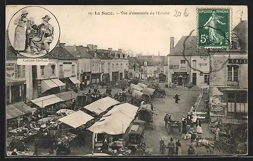 AK La Suze, Vue d`ensemble du Marché