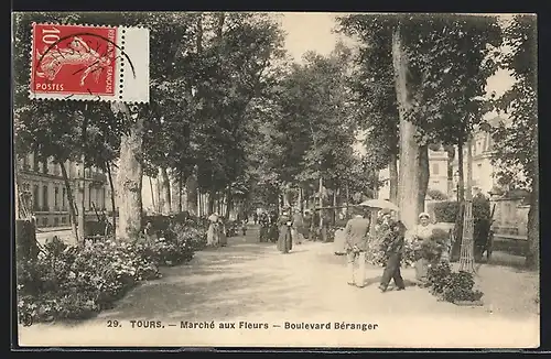 AK Tours, Marché aux Fleurs, Boulevard Béranger