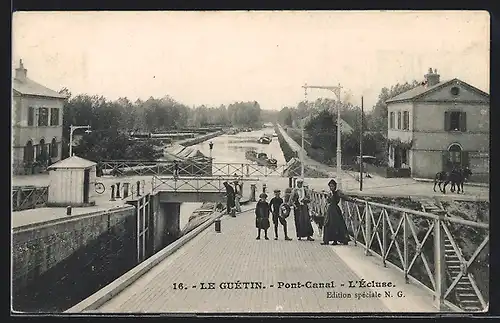 AK Le Guétin, Pont Canal, L`Ècluse