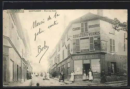 AK Montlhéry, Rue des Juifs, Strassenpartie