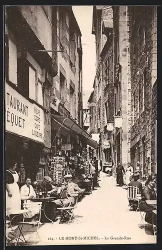 AK Le Mont-St.-Michel, La Grande-Rue