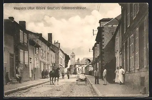 AK Vouziers, Rue Désiré Geulliot / Coblenzerstrasse