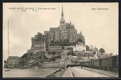 AK Le Mont-St-Michel, Vue prise au Sud