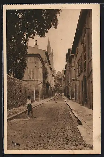 AK Aix-en-Provence, La Rue Cardinale, Les petits tableaux de provence