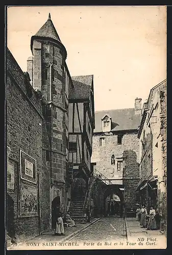 AK Mont Saint-Michel, Porte du Roi et la Tour du Guet