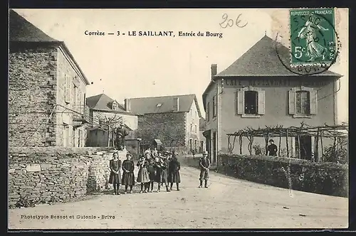 AK Le Saillant, Entrée du Bourg