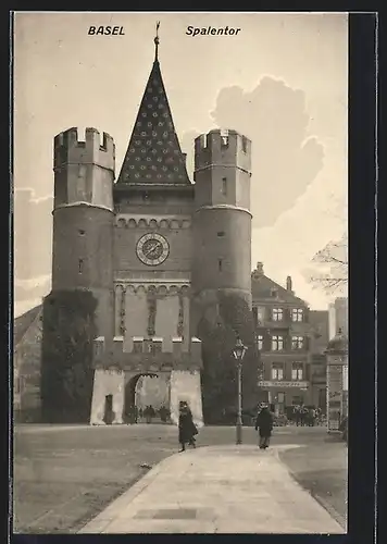 AK Basel, Blick auf das Spalentor