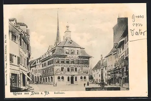 AK Stein a. Rhein, Partie am Rathaus