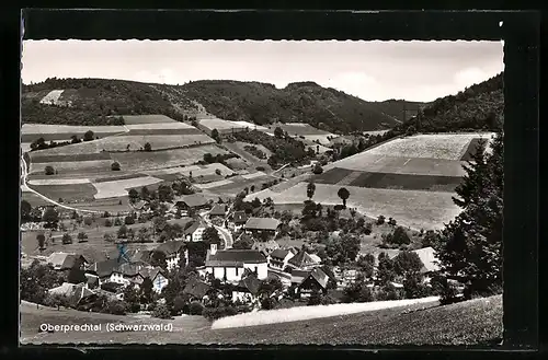 AK Oberprechtal (Schwarzwald), Ortsansicht von einem Berg aus