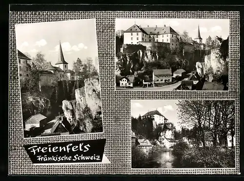 AK Freienfels /Fränk. Schweiz, Drei Ansichten aus dem Ort