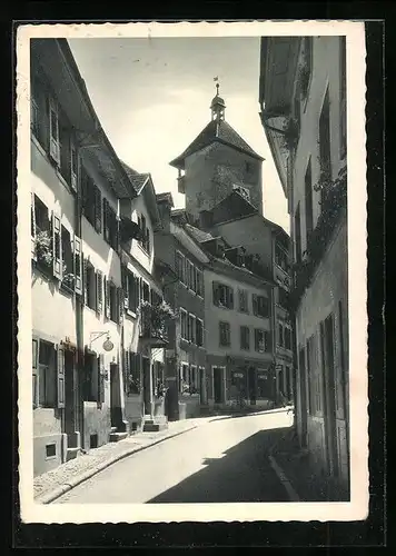 AK Rheinfelden, Gaissgasse mit Obertorturm