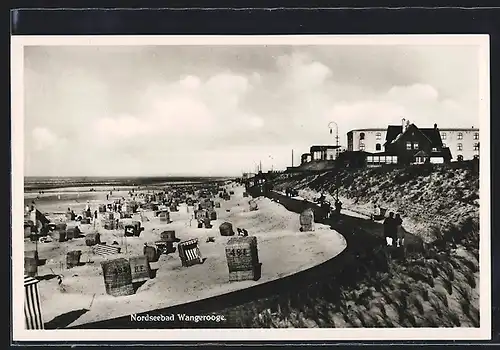 AK Wangerooge / Nordseebad, Strandpanorama