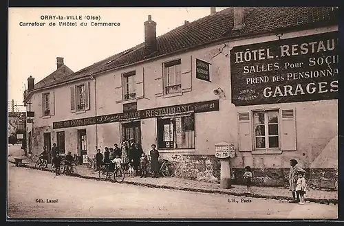 AK Orry-la-Ville, Carrefour de l`Hôtel du Commerce