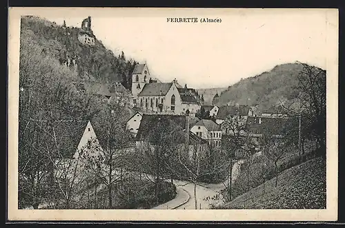 AK Brakel, Ortsansicht mit Kirche