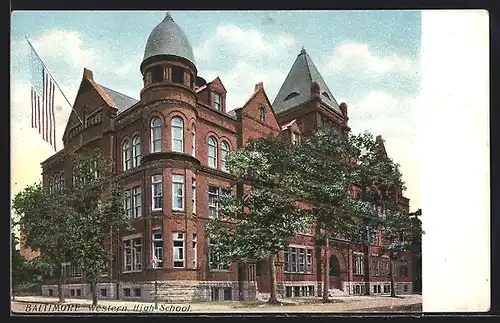 AK Baltimore, MD, View of Western High School