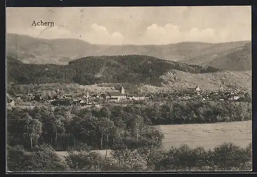 AK Achern, Ortsansicht aus der Vogelschau