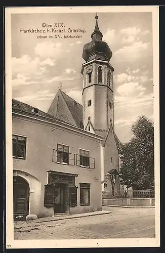 AK Wien-Grinzing, Pfarrkirche z. h. Kreuz