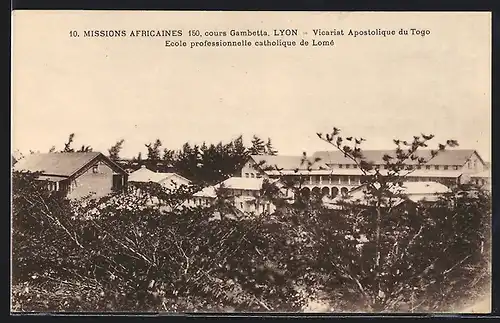 AK Lyon, Missions Africaines, 150, Cours Gambetta, Vicariat Apostolique, Ecole professionnelle catholique de Lomé