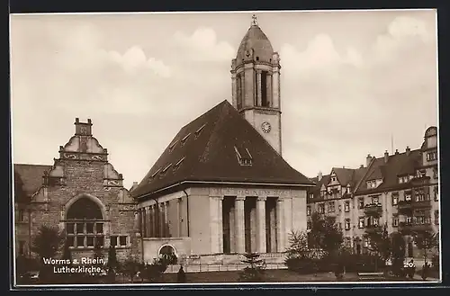 AK Worms, Ansicht der Lutherkirche