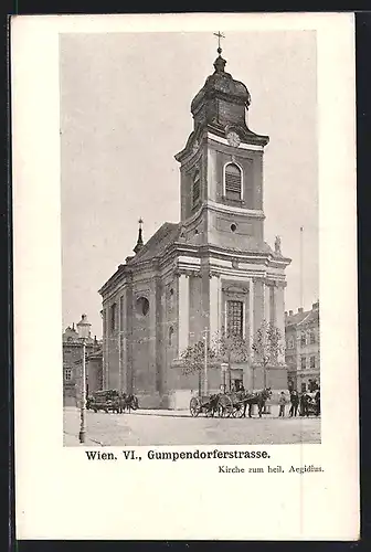 AK Wien, Kirche in der Gumpendorferstrasse