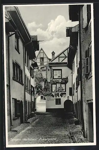 AK Tiengen /Hochrhein, Zubergasse mit Tordurchgang