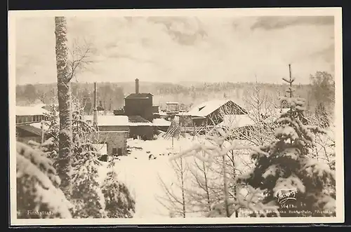 AK Finshyttan, das Bergwerk im Winter