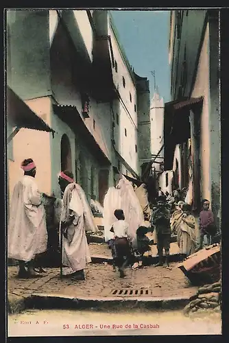 AK Alger, Une Rue de la Casbah