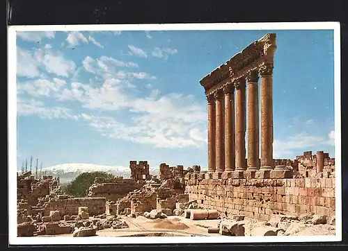 AK Baalbek, Jupitertempel, Die sechs Säulen