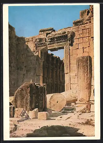 AK Baalbek, Bacchustempel, Portal