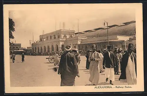 AK Alexandria, Railway Station, Bahnhof