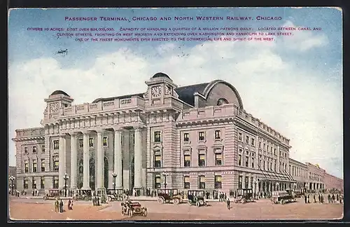 AK Chicago, IL, Passenger Terminal, North-Western Railway, Bahnhof