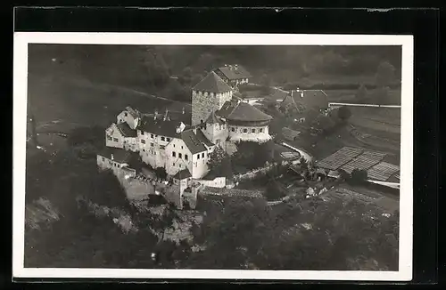 AK Vaduz, Schloss Vaduz, Fliegeraufnahme