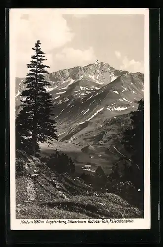 AK Malbun, Panorama und Vaduzer Täle mit Augstenberg und Silberhorn