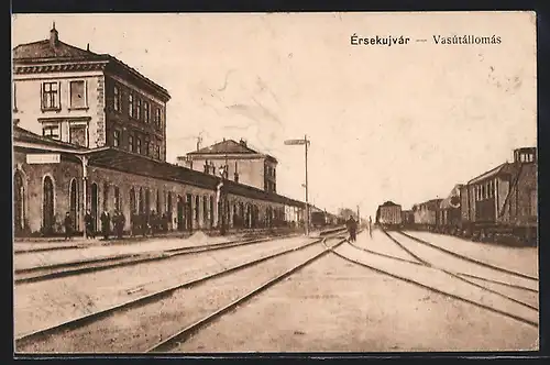 AK Ersekujvar, Blick zum Bahnhof