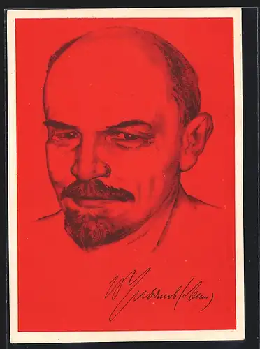 AK Portrait von Vladimir Iljic Lenin