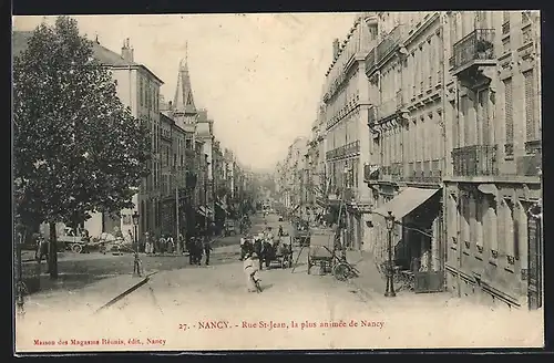 AK Nancy, Rue Saint Jean, la plus animee de Nancy