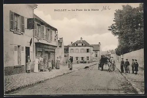 AK Baillet, la Place de la Mairie