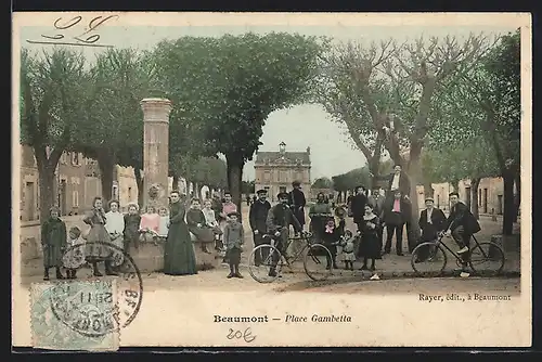 AK Beaumont, Place Gambetta