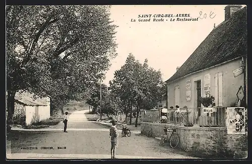 AK Saint-Cirq-Bel-Arbre, la Grand Route, Le Restaurant