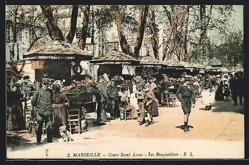 AK Marseille, Cours Saint Louis, les Bouquetières