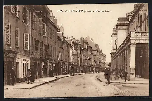 AK Lons-Le-Saunier, Rue du Jura