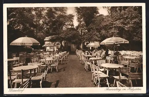 AK Düsseldorf, Restaurant Ananasberg im Hofgarten