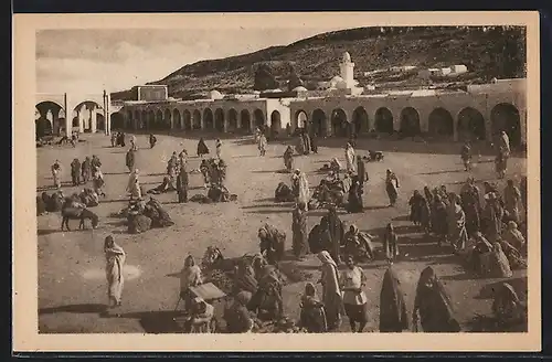 AK Foum Tatahouine, Vue sur le Marche