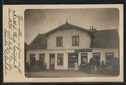 Foto-AK Hamburg-Tonndorf, Schuhwarenhaus F. H. Dabelstein