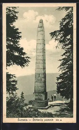 AK Wallern /Böhmerwald, Stifteruv pomnik