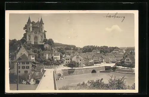 AK Aarburg, Teilansicht mit Kirche