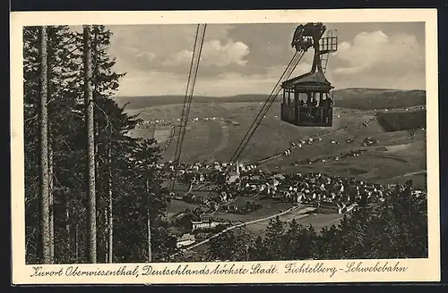 AK Oberwiesenthal, Fichtelberg-Schwebebahn